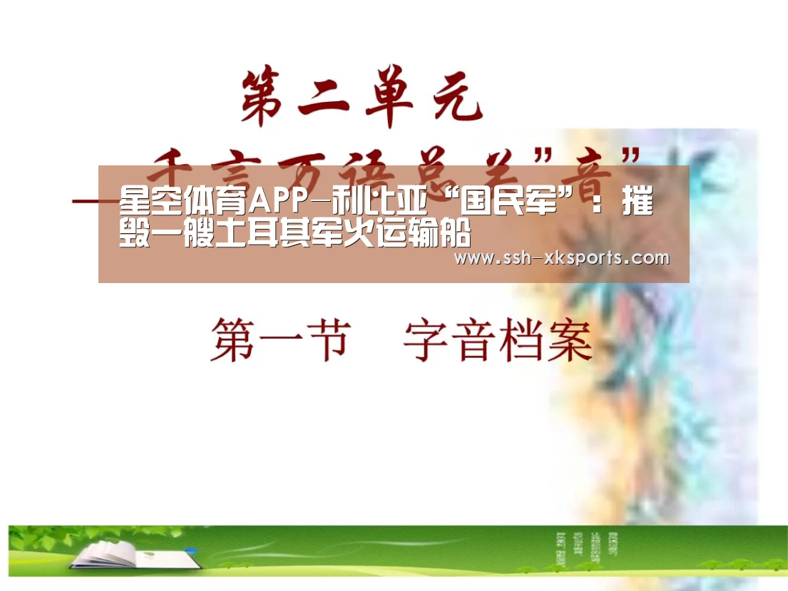 星空体育APP-利比亚“国民军”：摧毁一艘土耳其军火运输船(图4)